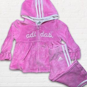 Adidas Velour Tracksuit Set